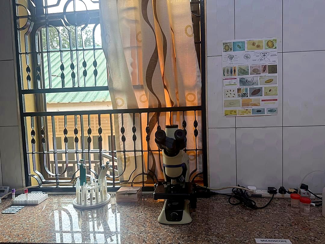 Laboratory microscope at Faraja